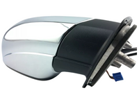 Right Driver Side Folding Door Mirror for Volkswagen Amarok - 7 Pins - Chrome/Grey (2016 Onwards)-Spoilers and Bodykits Australia