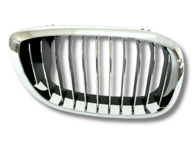 Right Driver Side Front Grill for BMW 3 Series E46 Coupe - Chrome / Black (2003 - 2005)-Spoilers and Bodykits Australia