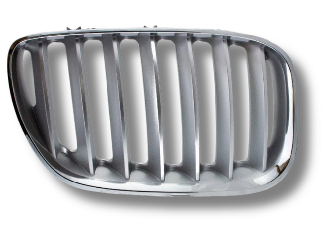 Right Driver Side Front Grill for BMW X5 E53 - Chrome / Silver (10/2003 - 03/2007)-Spoilers and Bodykits Australia