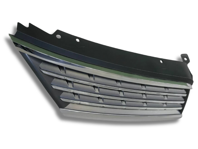 Right Driver Side Front Grill for Nissan Tiida ST / C11 Sedan - Dark Grey / Chrome (2004 - 2007)-Spoilers and Bodykits Australia