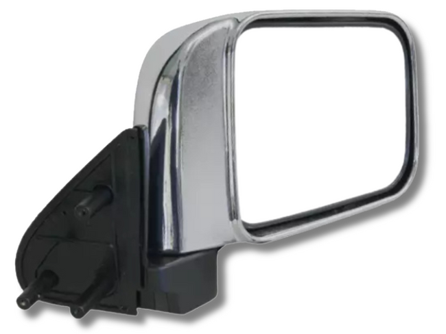 Right Driver Side Manual Door Mirror for D22 Nissan Navara 4WD - Chrome (2001 - 2015)-Spoilers and Bodykits Australia