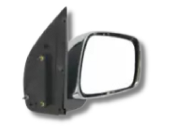 Right Driver Side Manual Door Mirror for D40 Nissan Navara - Chrome (2005 - 2015)-Spoilers and Bodykits Australia