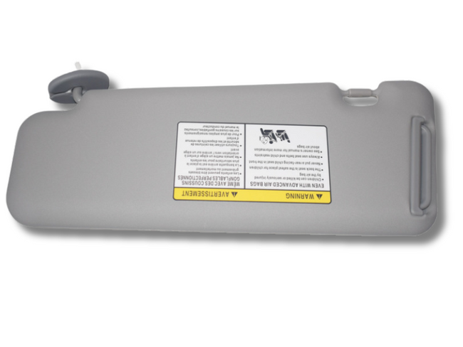 Right Driver Side Sun Visor with Vanity Light & Extended Pad for Toyota Kluger - Grey (2008 - 2013)-Spoilers and Bodykits Australia