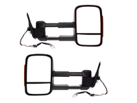 Right Drivers Side Extendable Towing Mirror with Indicator for MQ / MR Mitsubishi Triton - Electric Mirror (2015 - 2019)-Spoilers and Bodykits Australia