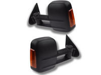 Right Drivers Side Extendable Towing Mirror with Indicator for MQ / MR Mitsubishi Triton - Electric Mirror (2015 - 2019)-Spoilers and Bodykits Australia