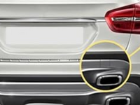 Right Rear Bumper Tow Hook Cover for Mercedes Benz GLA250 - Silver-Spoilers and Bodykits Australia