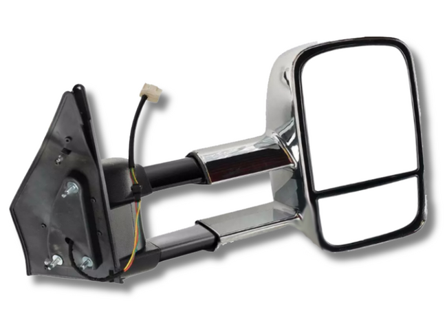 Right Side Extendable Towing Mirror for 200 Series Toyota Landcruiser - Chrome - Electric Mirror-Spoilers and Bodykits Australia
