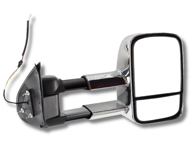 Right Side Extendable Towing Mirror for Toyota Hilux - Chrome (2005 - 2015)-Spoilers and Bodykits Australia