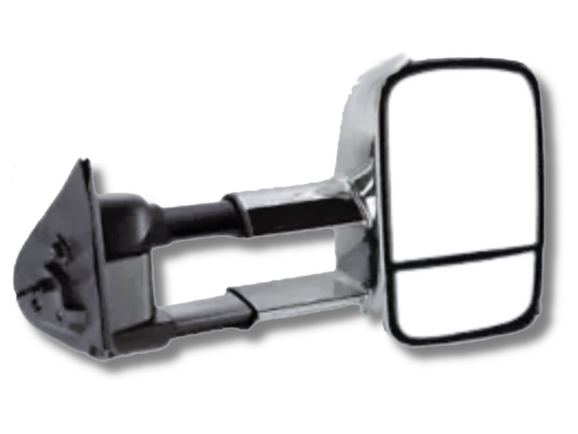 Right Side Extendable Towing Mirror for Toyota Hilux - Chrome - Electric Mirror (2015 - 2019)-Spoilers and Bodykits Australia