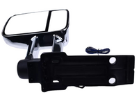 Right Side Extendable Towing Mirror with Indicator for 70 / 75 / 78 / 79 Series Toyota Landcruiser - Chrome-Spoilers and Bodykits Australia