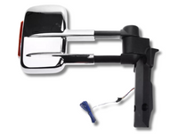 Right Side Extendable Towing Mirror with Indicator for 70 / 75 / 78 / 79 Series Toyota Landcruiser - Chrome-Spoilers and Bodykits Australia