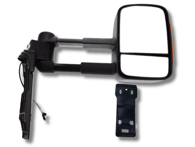 Right Side Extendable Towing Mirror with Indicator for 70 / 75 / 78 / 79 Series Toyota Landcruiser - Electric Mirror-Spoilers and Bodykits Australia
