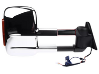 Right Side Extendable Towing Mirror with Indicator for 80 Series Toyota Landcruiser - Chrome - Electric Mirror-Spoilers and Bodykits Australia