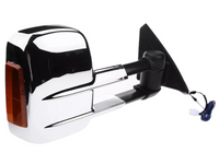 Right Side Extendable Towing Mirror with Indicator for ML / MN Mitsubishi Triton - Chrome - Electric Mirror-Spoilers and Bodykits Australia