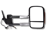 Right Side Extendable Towing Mirror with Indicator for MQ / MR Mitsubishi Triton - Chrome - Electric Mirror-Spoilers and Bodykits Australia