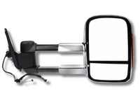 Right Side Extendable Towing Mirror with Indicator for MQ / MR Mitsubishi Triton - Chrome - Electric Mirror-Spoilers and Bodykits Australia