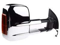 Right Side Extendable Towing Mirror with Indicator for PX1 / PX2 Ford Ranger / Everest UA - Chrome - Electric Mirror-Spoilers and Bodykits Australia