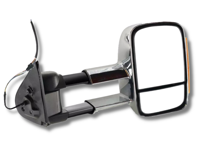 Right Side Extendable Towing Mirror with Indicator for Toyota Hilux - Chrome (2015 Onwards)-Spoilers and Bodykits Australia