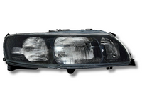 Right Side Head Light for Volvo S40 - 4 Pin - Black (11/2000 - 10/2004)-Spoilers and Bodykits Australia