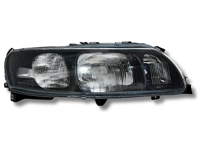Right Side Head Light for Volvo S40 - 4 Pin - Black (11/2000 - 10/2004)-Spoilers and Bodykits Australia