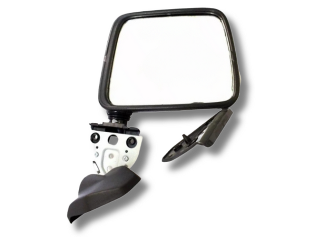 Right Side Skin Mount Door Mirror for D21 Nissan Navara - Black (1986 - 1997)-Spoilers and Bodykits Australia