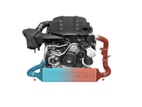 Right Side Turbo Intercooler for Audi Q7 4LB & Volkswagen Touareg 7L / 7P & Porsche Cayenne 92A / 9PA - Spoilers and Bodykits Australia