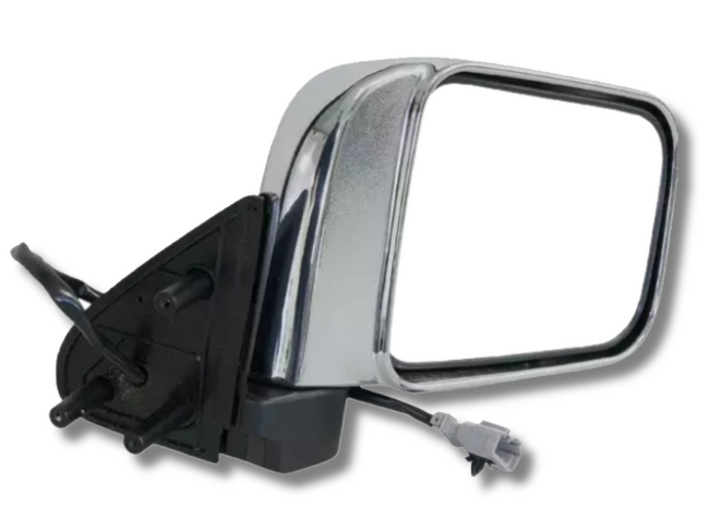 Right Driver Side Door Mirror for D22 Nissan Navara - 3 Pin - Chrome (1999 - 2014)