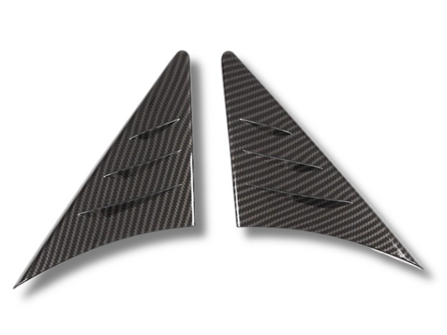 Side Mirror Trim Covers for Toyota Supra - Carbon Fibre Look - Pair (2019 - 2022)-Spoilers and Bodykits Australia