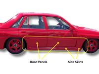 Side Skirts & Door Panels for VL Holden Commodore Sedan - Aero Style-Spoilers and Bodykits Australia