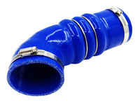Silicone Air Intake Hose with Clamp for NP300 D23 Nissan Navara - Blue (2015 Onwards)-Spoilers and Bodykits Australia