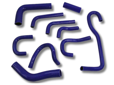 Silicone Radiator Heater Hose Kit for Toyota Hilux LN106 / LN130 / LN107 / LN111 3.0L / 2.8D - Blue - Spoilers and Bodykits Australia