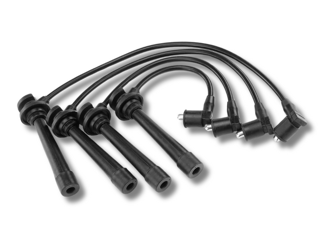 Spark Plug Ignition Leads x4 for Kia Rio DC 1.5L 4Cyl A5D Petrol (2000 - 2005)-Spoilers and Bodykits Australia