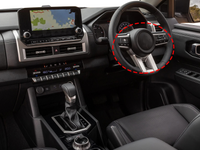 Steering Wheel Cover Trim for MV Mitsubishi Triton - Carbon Fibre Look (2024 Onwards)-Spoilers and Bodykits Australia