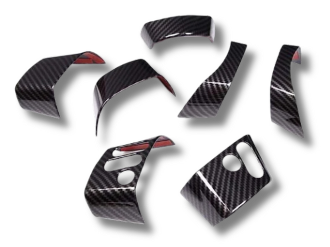 Steering Wheel Cover Trims for Toyota FJ Cruiser - Carbon Fibre Look (2007 - 2021)-Spoilers and Bodykits Australia