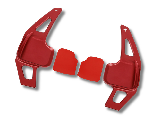 Steering Wheel Paddle Shift Extension Covers for BMW 2 / 3 / 4 Series / X1 / X2 / X3 / X4 / X5 / X6 - Red - Pair-Spoilers and Bodykits Australia