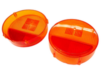 Tail Light Indicator Lenses for Mazda R100 / RX2 / Capella M10A Sedan / Coupe - Orange - Pair-Spoilers and Bodykits Australia