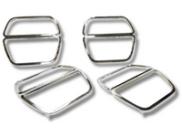 Tail Light Surrounds for Mazda RX3 / Savanna - Chrome - Set of 4-Spoilers and Bodykits Australia