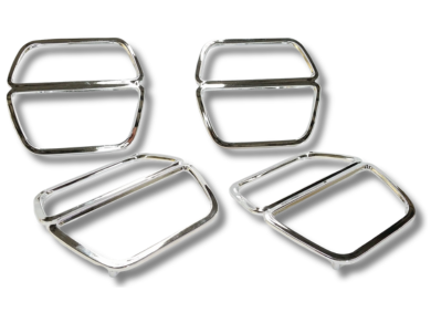 Tail Light Surrounds for Mazda RX3 / Savanna - Chrome - Set of 4-Spoilers and Bodykits Australia
