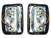 Tail Lights with Chrome Rim for Nissan Datsun 1200 Ute - Pair (1978 - 1985)-Spoilers and Bodykits Australia