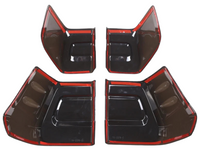 Tinted Tail Light Covers for 150 Series Toyota Prado - Pair (2018 - 2022)-Spoilers and Bodykits Australia