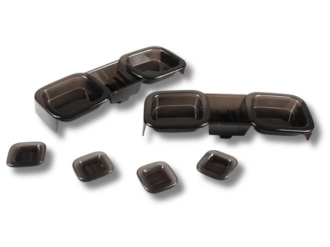 Tinted Tail Light Covers for Land Rover Defender 90 / 110 - Pair (2020 - 2022)-Spoilers and Bodykits Australia