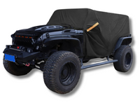 Waterproof Cab Car Cover for Jeep Wrangler JK / JL 4-Door Hardtop - Black (2007 - 2021)-Spoilers and Bodykits Australia
