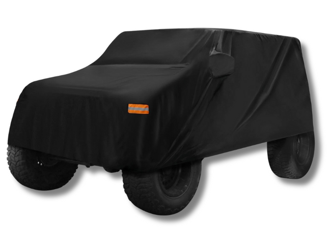 Waterproof Car Cover for Jeep Wrangler JK / JL 2-Door Hardtop - Black (2007 - 2021)-Spoilers and Bodykits Australia