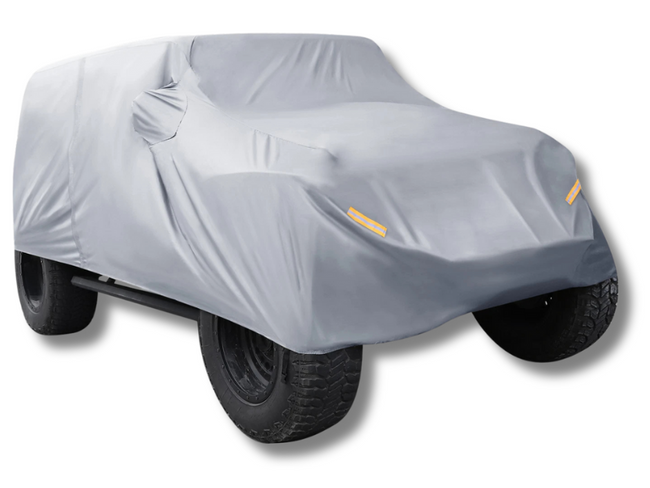 Waterproof Car Cover for Jeep Wrangler JK / JL 2-Door Hardtop - Grey (2007 - 2021)-Spoilers and Bodykits Australia