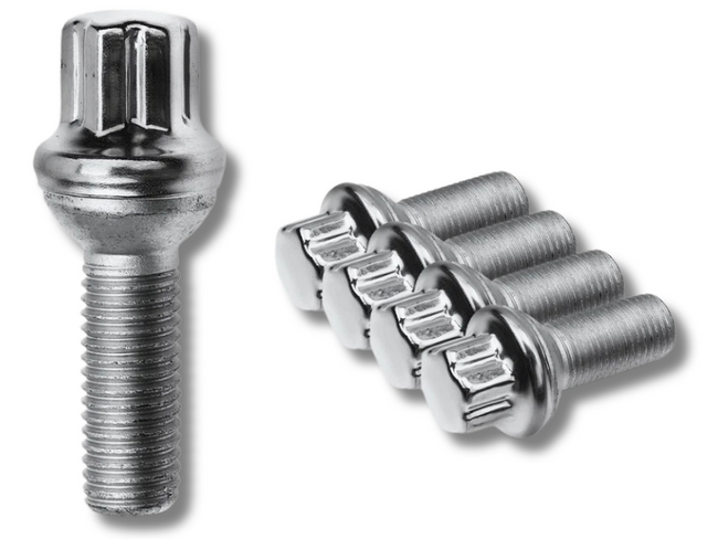 Wheel Lug Bolt Nuts x5 for Mercedes Benz W204 / W211 / W212 / S212 / C207 / W221 / R172 / E350-Spoilers and Bodykits Australia
