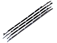 Window Seal Mouldings x4 for 80 Series Toyota Landcruiser - Chrome-Spoilers and Bodykits Australia