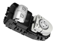 Window Switch Button Cover Set for Mercedes Benz Models - Black-Spoilers and Bodykits Australia