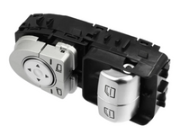 Window Switch Button Cover Set for Mercedes Benz Models - Black-Spoilers and Bodykits Australia