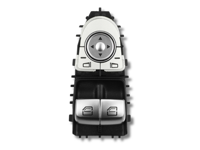 Window Switch Button Cover Set for Mercedes Benz Models - Black-Spoilers and Bodykits Australia