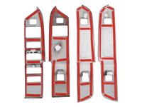 Window Switch Surround Trims x4 for Land Rover Defender 110 - Black (2020 - 2022)-Spoilers and Bodykits Australia